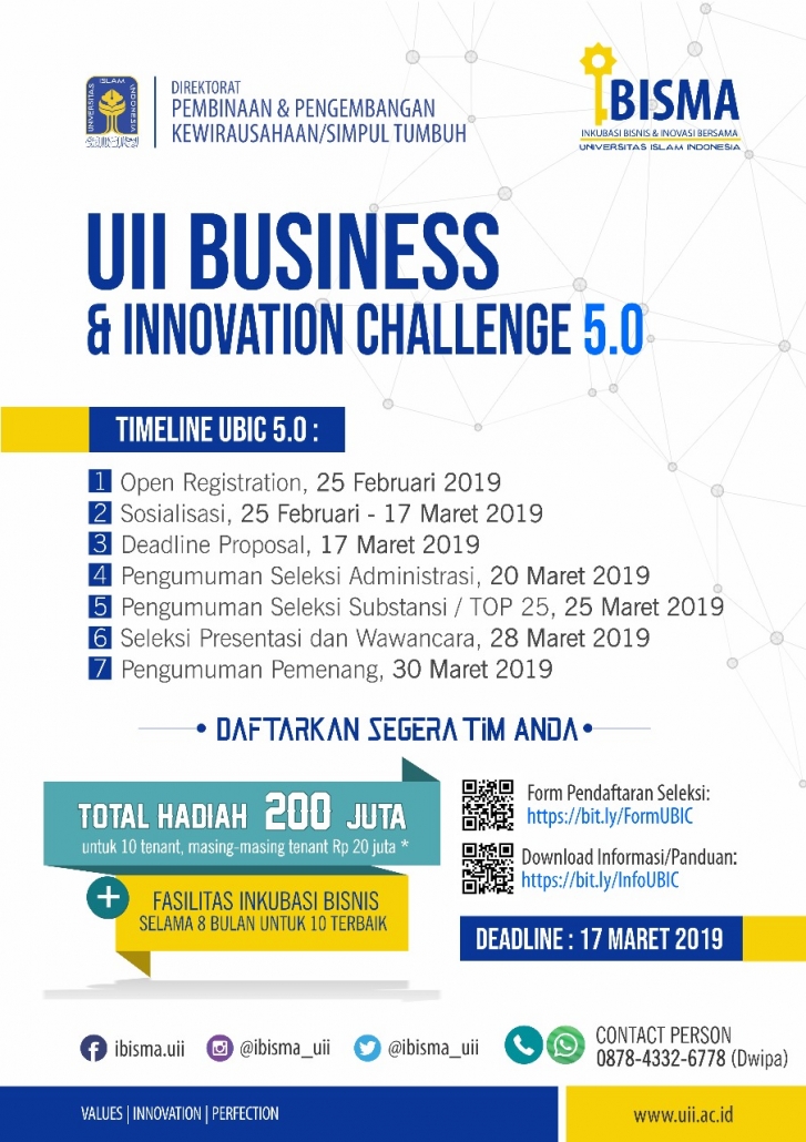 UII Business & Innovation Challenge (UBIC) 5.0